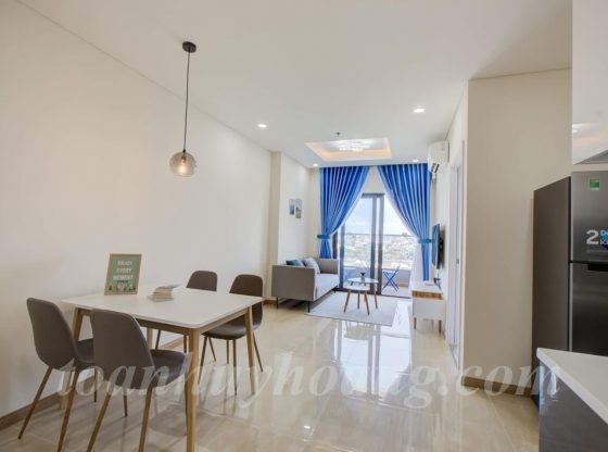 Minimalist Style 2BDR Apartment Big balcony in Monarchy Tower