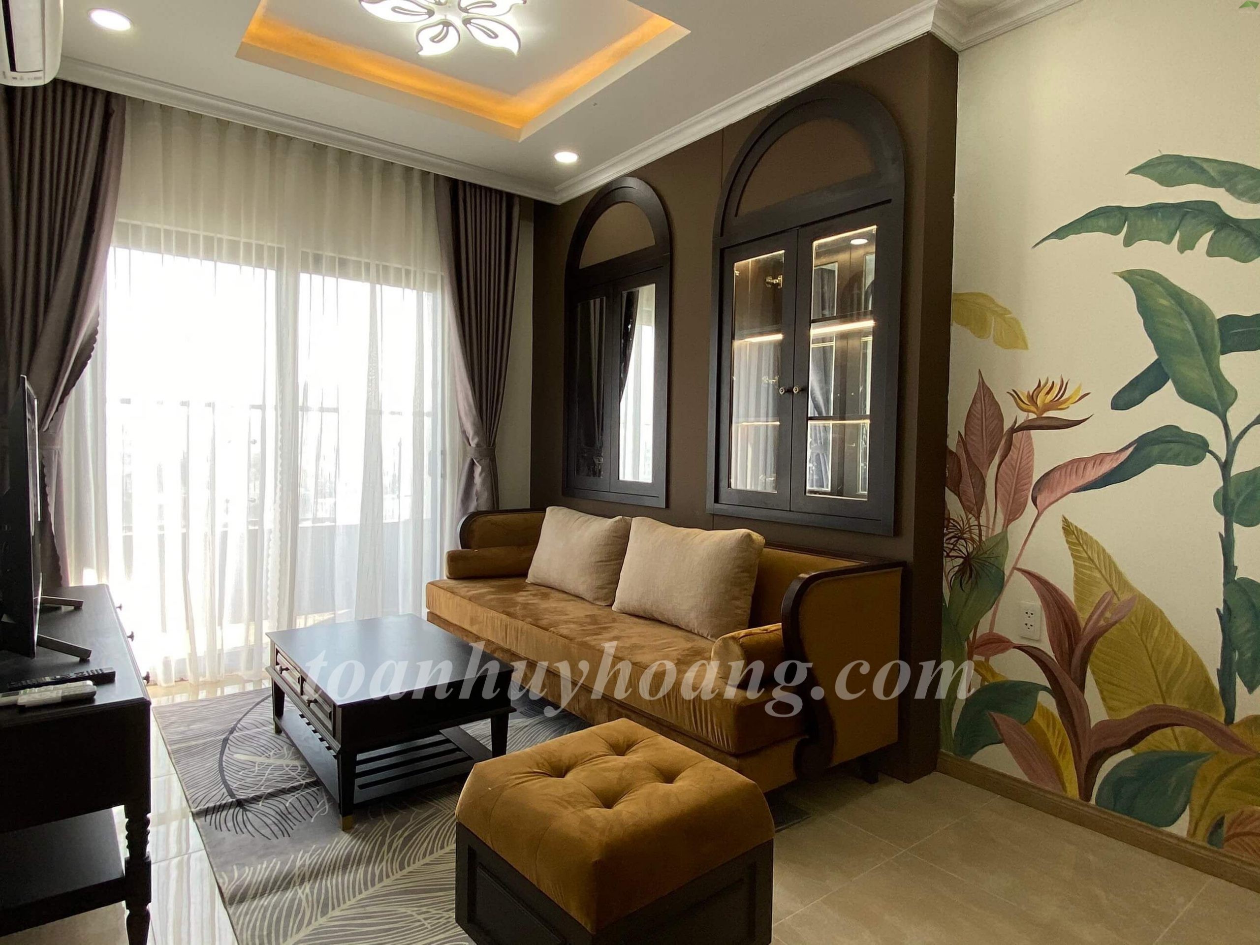 Indochine Decor 2BDR Apartment in Monarchy B with a Nice View of Han River